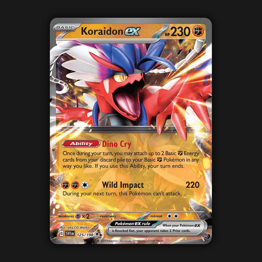 Pokemon TCG Koraidon ex 125/198 Double Ultra Rare Scarlet & Violet Base NM
