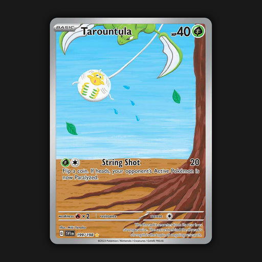 Pokemon TCG Tarountula 199/198 Illustration Ultra Rare Scarlet & Violet Base NM