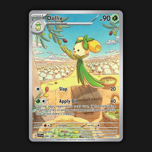 Pokemon TCG Dolliv 200/198 Illustration Ultra Rare Scarlet & Violet Base NM