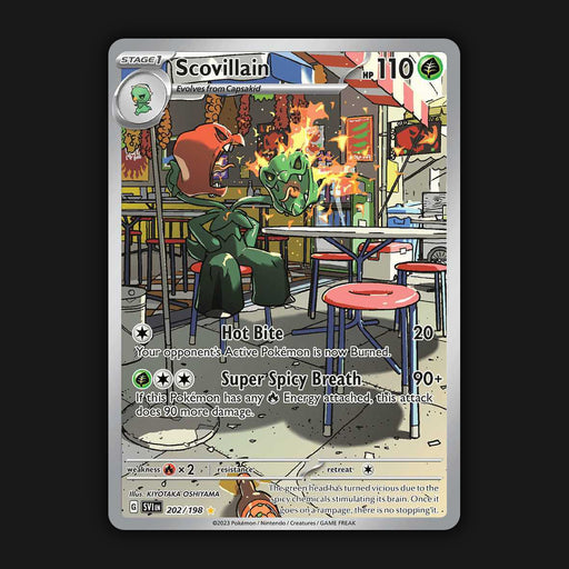 Pokemon TCG Scovillain 202/198 Illustration Ultra Rare Scarlet & Violet Base NM