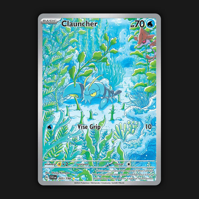 Pokemon TCG Clauncher 205/198 Illustration Ultra Rare Scarlet & Violet Base NM