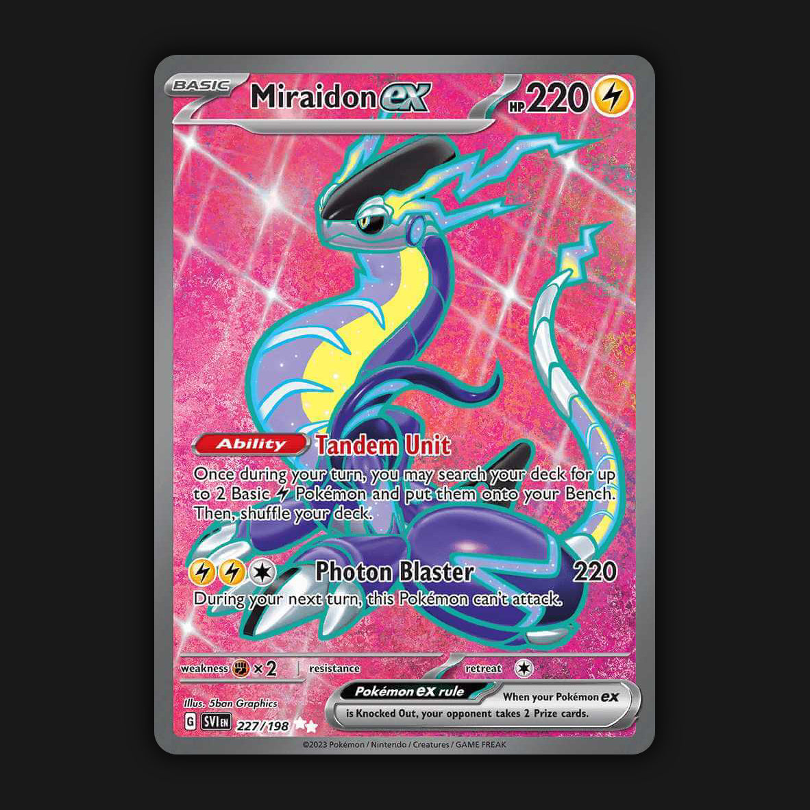 ‪ꪔ̤̮i‪ꪔ̤̮i　0527 Pokémon TCG Miraidon ex Scarlet & Violet Base Set 227/198