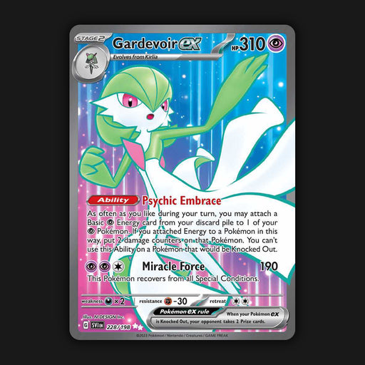Pokemon TCG Gardevoir ex 228/198 Full Art Ultra Rare Scarlet & Violet Base NM
