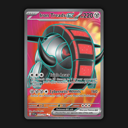 Pokemon TCG Iron Treads ex 233/198 Full Art Ultra Rare Scarlet & Violet Base NM