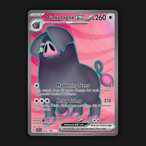Pokemon TCG Oinkologne ex 234/198 Full Art Ultra Rare Scarlet & Violet Base NM