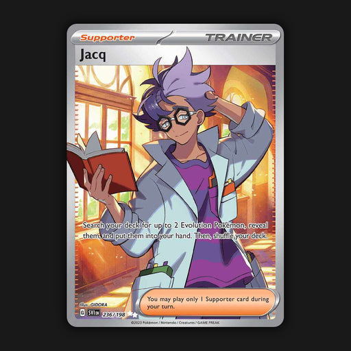 Pokemon TCG Jacq 236/198 Full Art Ultra Rare Scarlet & Violet Base NM