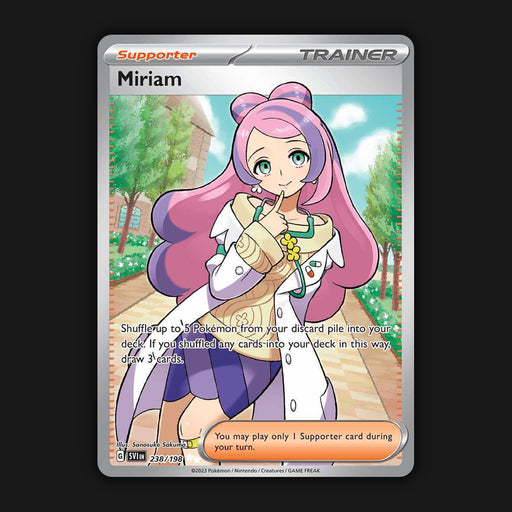 Pokemon TCG Miriam 238/198 Full Art Ultra Rare Scarlet & Violet Base NM