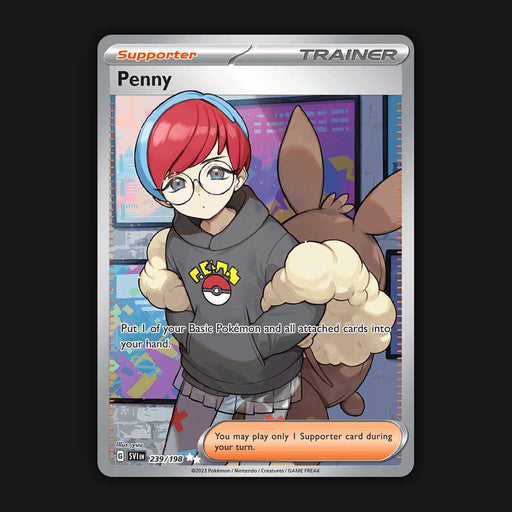 Pokemon TCG Penny 239/198 Full Art Ultra Rare Scarlet & Violet Base NM