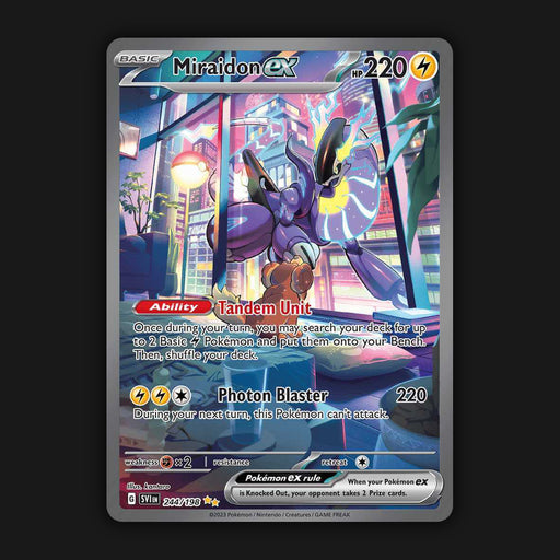 Pokemon TCG Miraidon ex 244/198 Special Illustration Scarlet & Violet Base NM