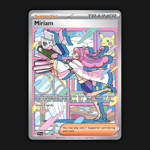 Pokemon TCG Miriam 251/198 Special Illustration Rare Scarlet & Violet Base NM