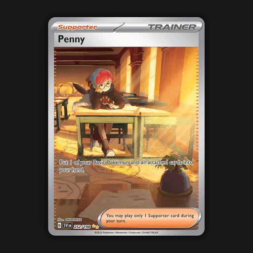 Pokemon TCG Penny 252/198 Special Illustration Rare Scarlet & Violet Base NM