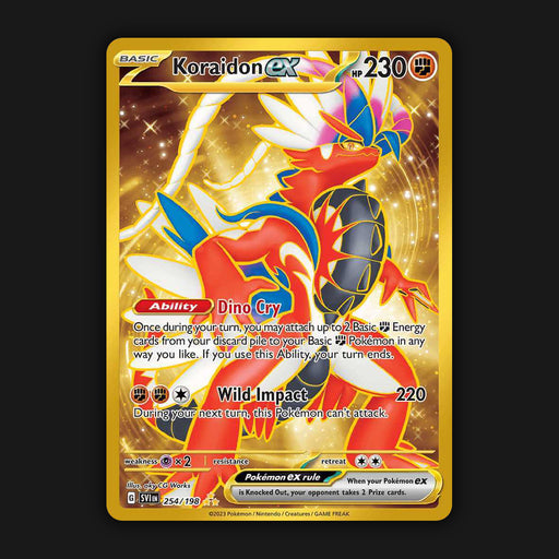 Pokemon TCG Koraidon ex 254/198 Hyper Gold Ultra Rare Scarlet & Violet Base NM