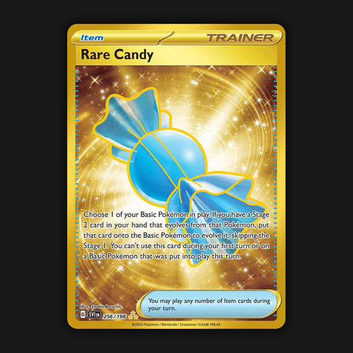 Pokemon TCG Rare Candy 256/198 Hyper Gold Ultra Rare Scarlet & Violet Base NM