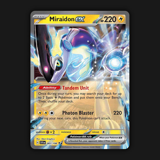 Pokemon TCG Miraidon ex 081/198 Double Ultra Rare Scarlet & Violet Base NM