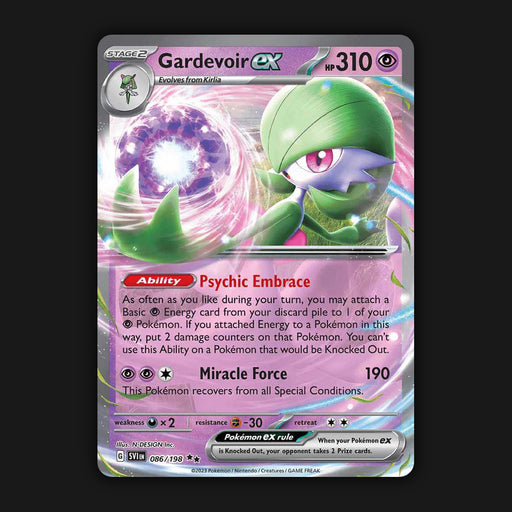 Pokemon TCG Gardevoir ex 086/198 Double Ultra Rare Scarlet & Violet Base NM