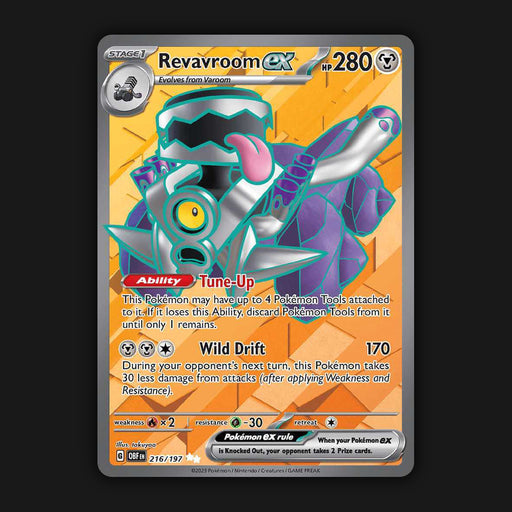 Pokemon TCG Revavroom ex 216/197 Full Art Ultra Rare Obsidian Flames NM