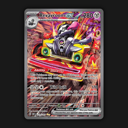 Pokemon TCG Revavroom ex 224/197 Ultra Rare Obsidian Flames NM