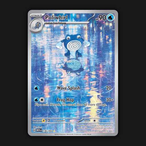 Pokemon TCG Poliwhirl 176/165 Illustration Ultra Rare Scarlet & Violet 151 NM
