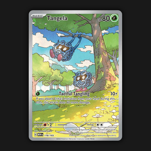 Pokemon TCG Tangela 178/165 Illustration Ultra Rare Scarlet & Violet 151 NM