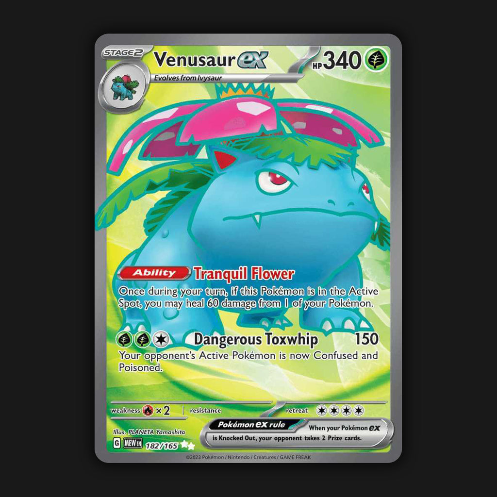 Pokemon TCG Venusaur ex 182/165 Full Art Ultra Rare Scarlet