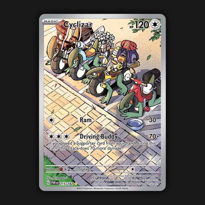 Pokémon TCG Cyclizar Paradox Rift 215/182 Holo Illustration Rare Near Mint
