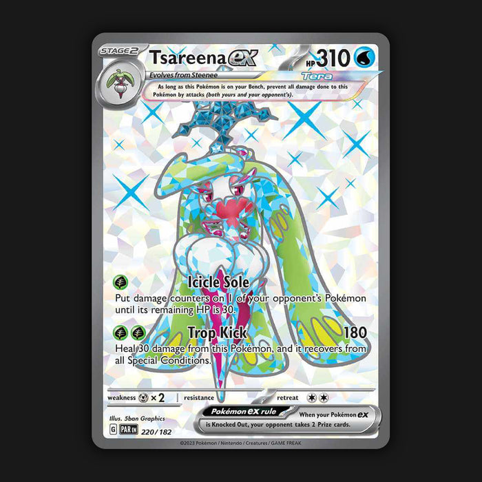 Pokemon TCG Tsareena ex - Paradox Rift 220/182 Double Rare Near Mint