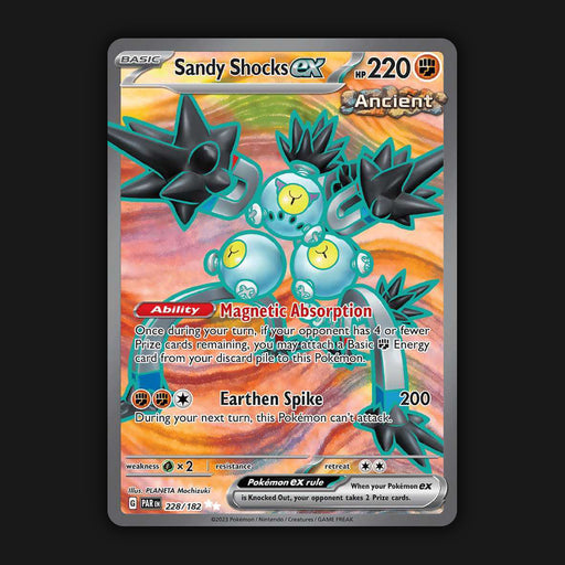 Pokemon TCG Sandy Shocks EX 228/182 - SV Paradox Rift Ultra Rare Near Mint