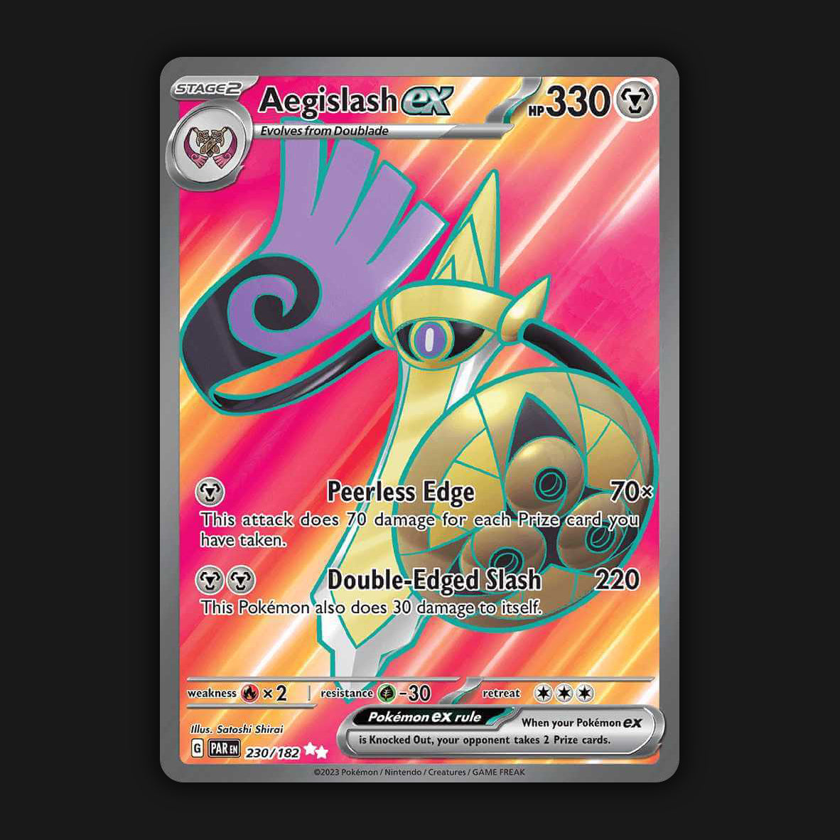 Pokemon TCG Aegislash EX 230/182 Ultra Rare Holo - S&V