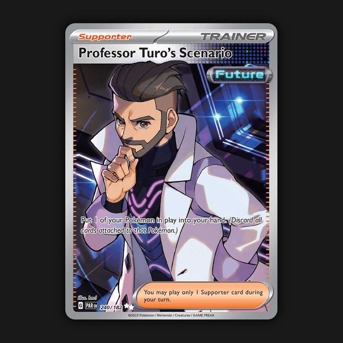 Pokémon TCG Professor Turo's Scenario Paradox Rift 240/182 Holo Ultra Rare NM