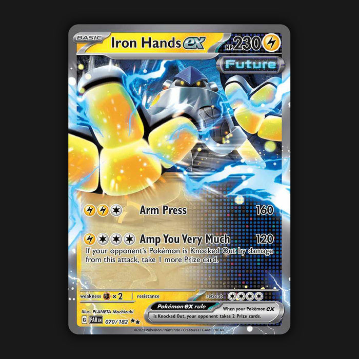 Pokemon TCG Iron Hands EX 070/182 Holo Double Rare Paradox Rift Near Mint