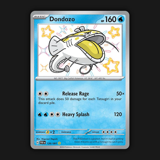 Pokemon TCG Dondozo 126/091 Shiny Ultra Rare Paldean Fates NM