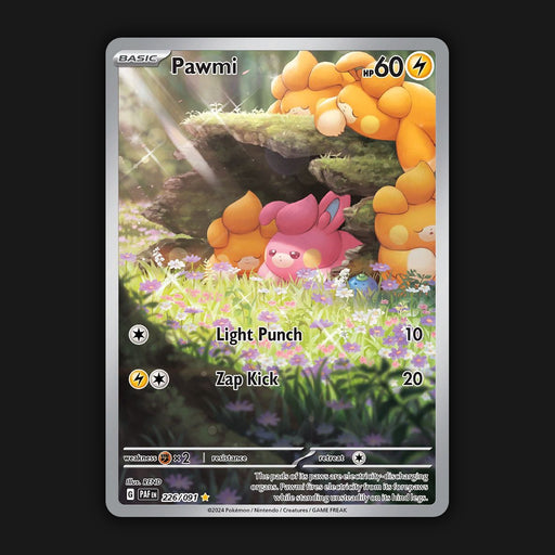 Pokemon TCG Pawmi 226/091 Shiny Ultra Rare Paldean Fates NM