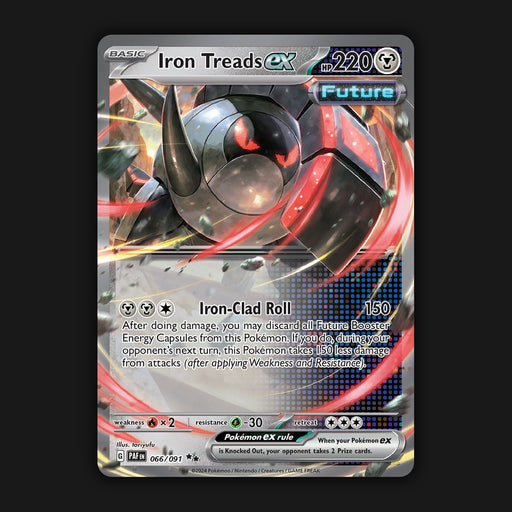 Pokemon TCG Iron Treads ex 066/091 Double Ultra Rare Paldean Fates NM