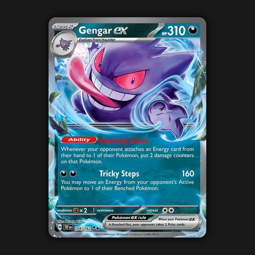 Pokemon TCG Gengar ex 104/162 Double Ultra Rare Temporal Forces NM
