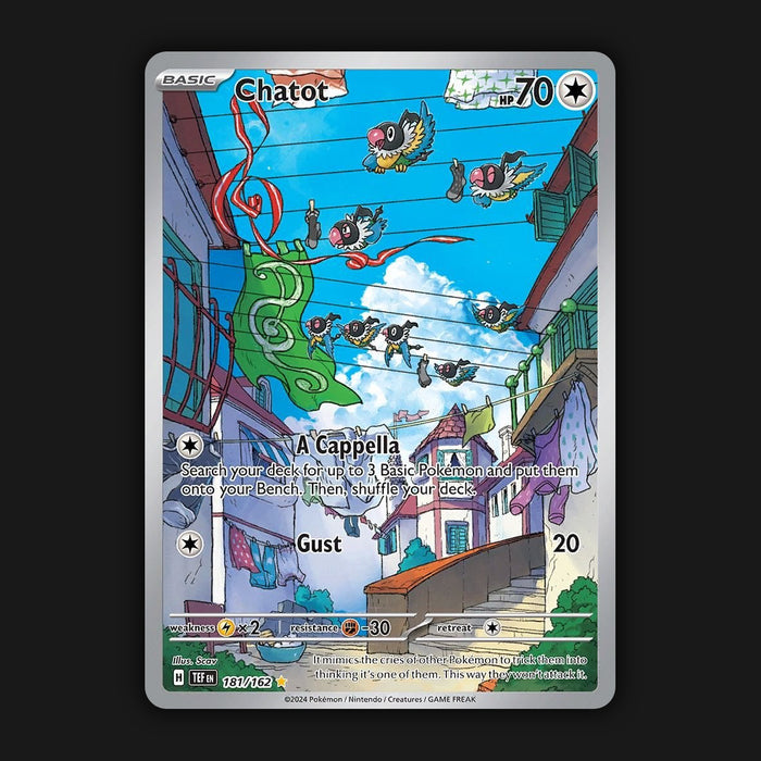 Pokemon TCG Chatot 181/162 Illustration Ultra Rare Temporal Forces NM