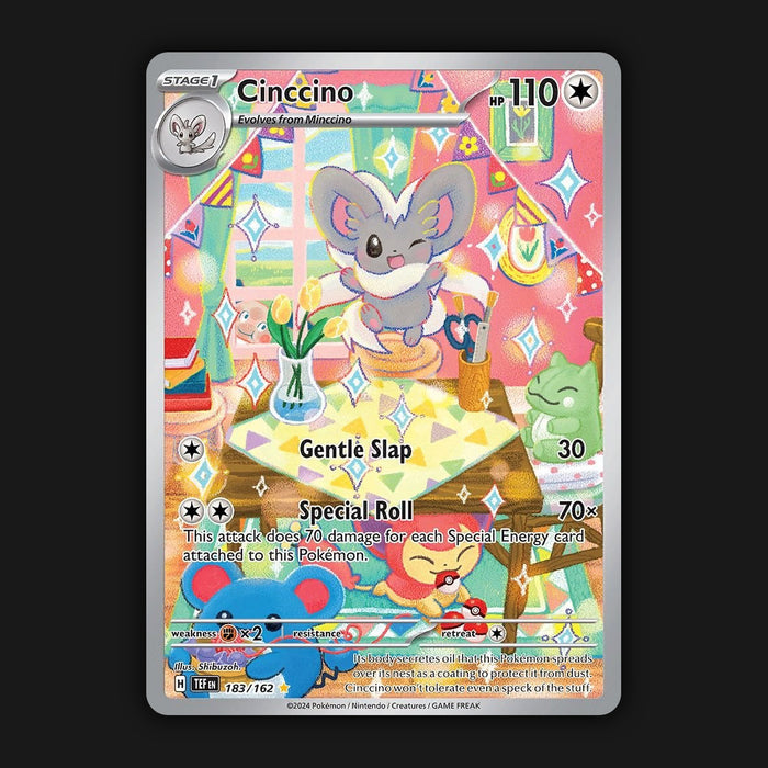 Pokemon TCG Cinccino 183/162 Illustration Rare Temporal Forces NM