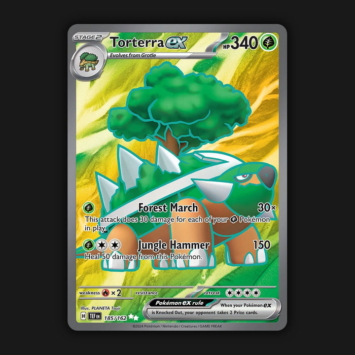 Pokemon TCG Torterra ex 185/162 Full Art Ultra Rare Temporal Forces NM