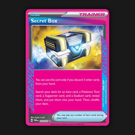 Pokemon TCG Secret Box 163/167 Ace Ultra Rare Twilight Masquerade NM