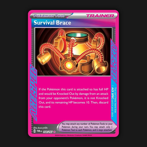 Pokemon TCG Survival Brace 164/167 Ace Ultra Rare Twilight Masquerade NM