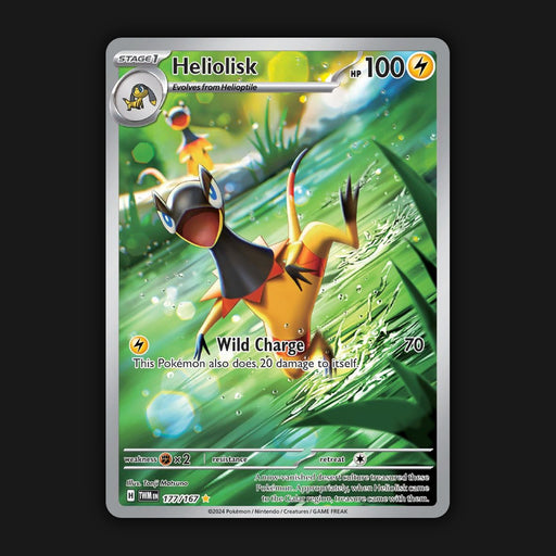 Pokemon TCG Heliolisk 177/167 Illustration Ultra Rare Twilight Masquerade NM