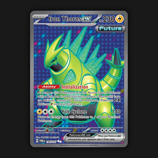 Pokemon TCG Iron Thorns ex 196/167 Full Art Ultra Rare Twilight Masquerade NM