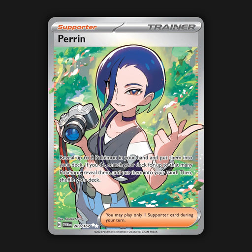 Pokemon TCG Perrin 209/167 Full Art Ultra Rare Twilight Masquerade NM