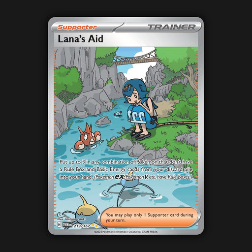 Pokemon TCG Lana's Aid 219/167 Special Illustration Rare Twilight Masquerade NM