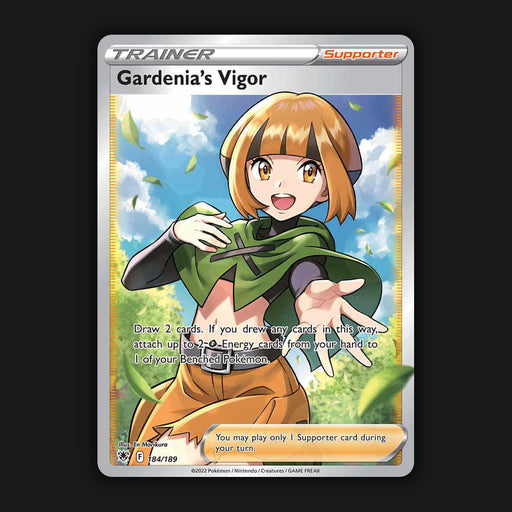 Pokemon TCG Gardenia's Vigor 184/189 Full Art Ultra Rare Astral Radiance NM