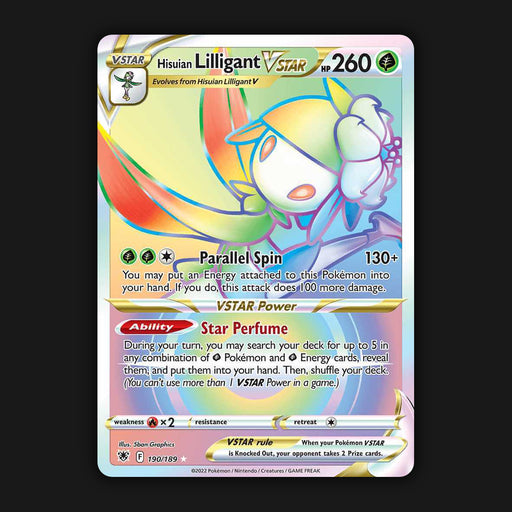 Pokemon TCG Hisuian Lilligant VSTAR 190/189 Secret Rare Astral Radiance NM