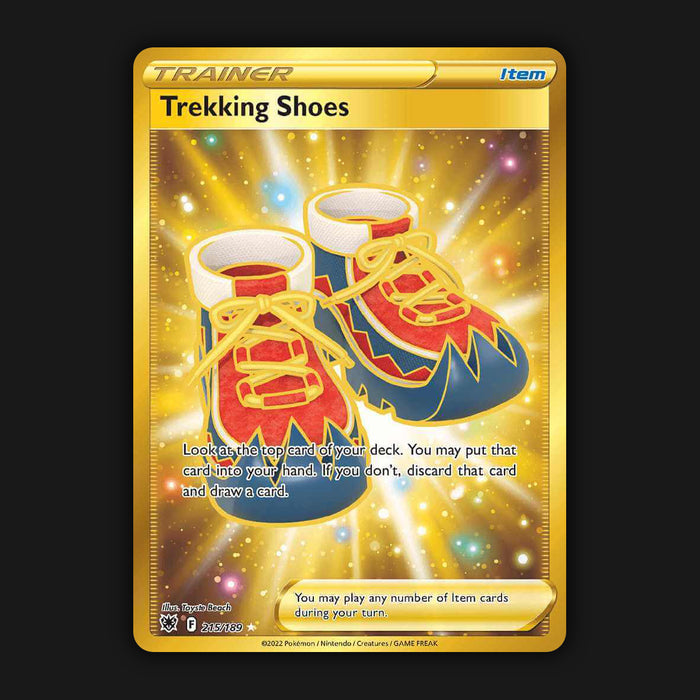 Pokemon TCG Trekking Shoes 215/189 Secret Gold Rare Astral Radiance NM