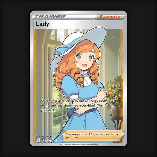 Pokémon TCG Lady Sword & Shield - Lost Origin 193/196 Holo Ultra Rare Near Mint