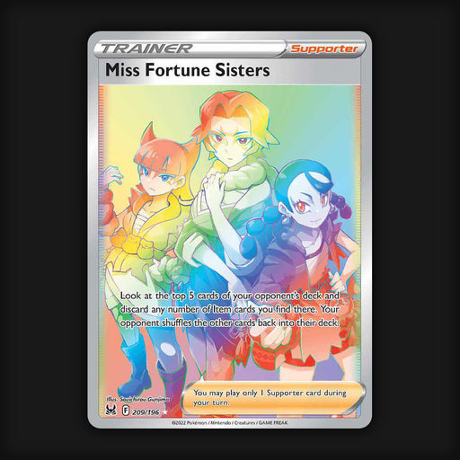 Pokémon TCG Miss Fortune Sisters Sword & Shield - Lost Origin 209/196 Near Mint