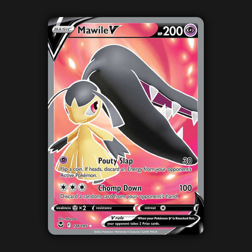 Pokémon TCG Mawile V Full Art Sword & Shield - Silver Tempest 178/195 Holo NM