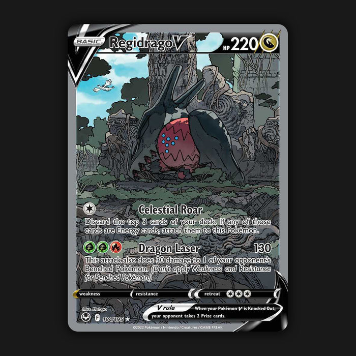 Pokémon TCG Regidrago V 184/195 Silver Tempest Alternate Art Near Mint